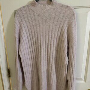 Jessica Simpson Sweater Lilac Soft Fuzzy Knit | Pastel Minimalist Clean Girl